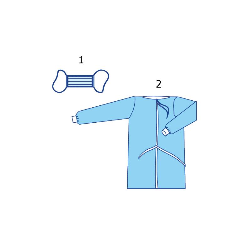 Комплект одягу хірургічний №7 Taipan-Pharm стерильний